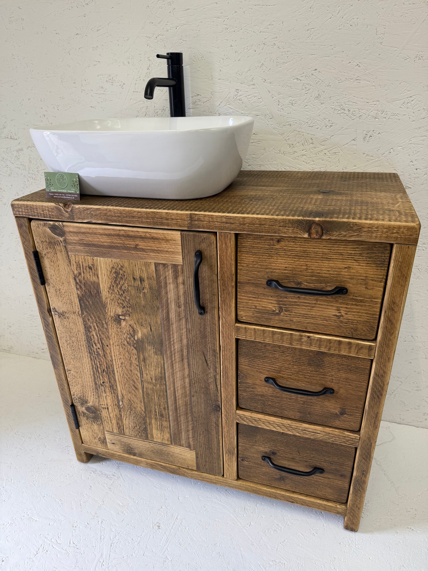 RAMSEY Reclaimed Wood Bathroom Vanity Unit