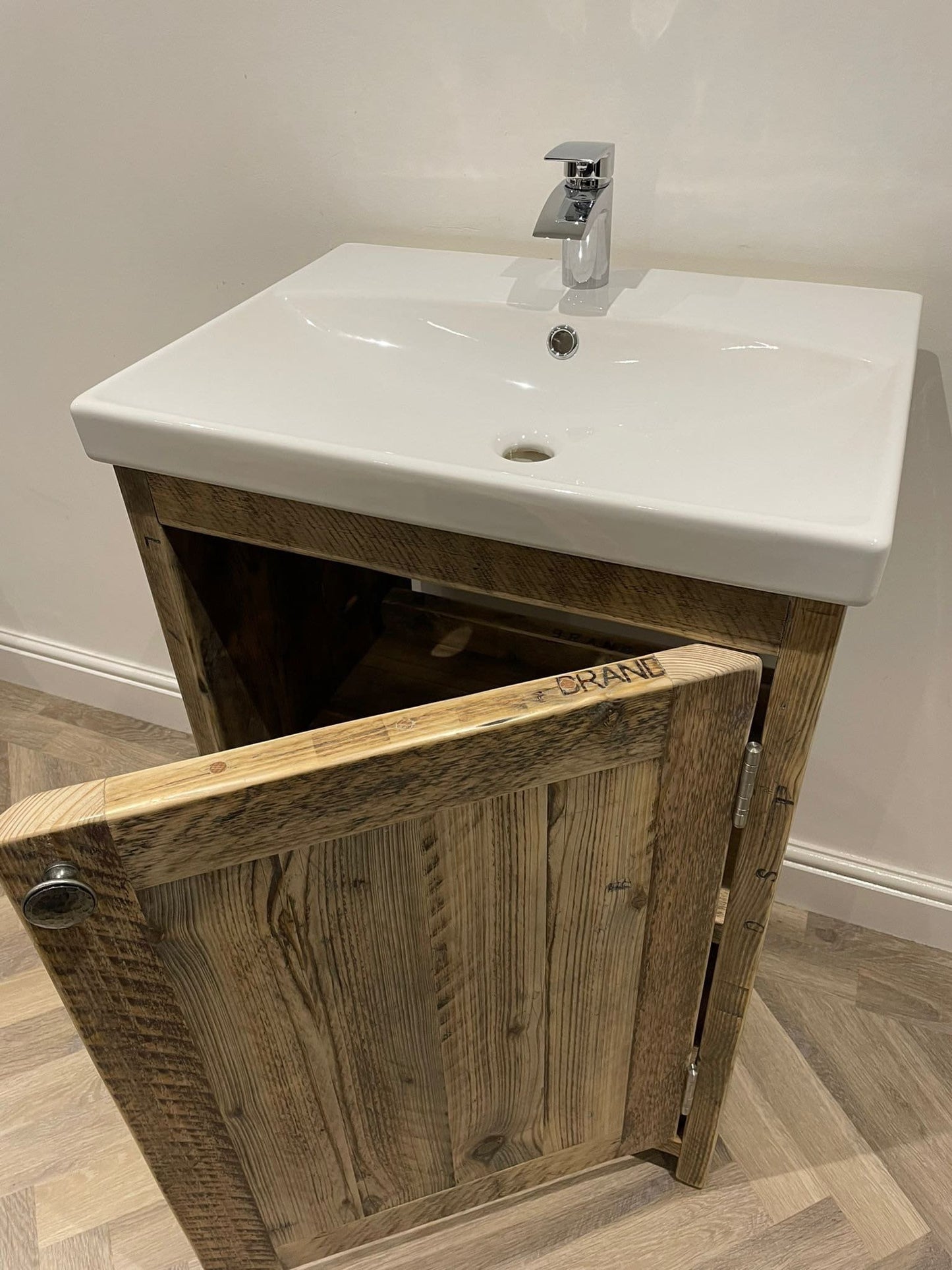 KESWICK Reclaimed Wood Rustic Vanity Unit