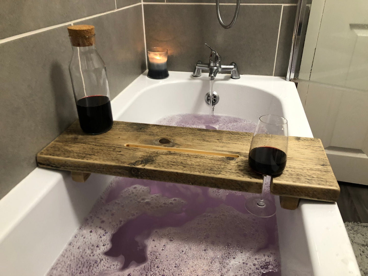 LOXWOOD Rustic Reclaimed Wood Bath Board