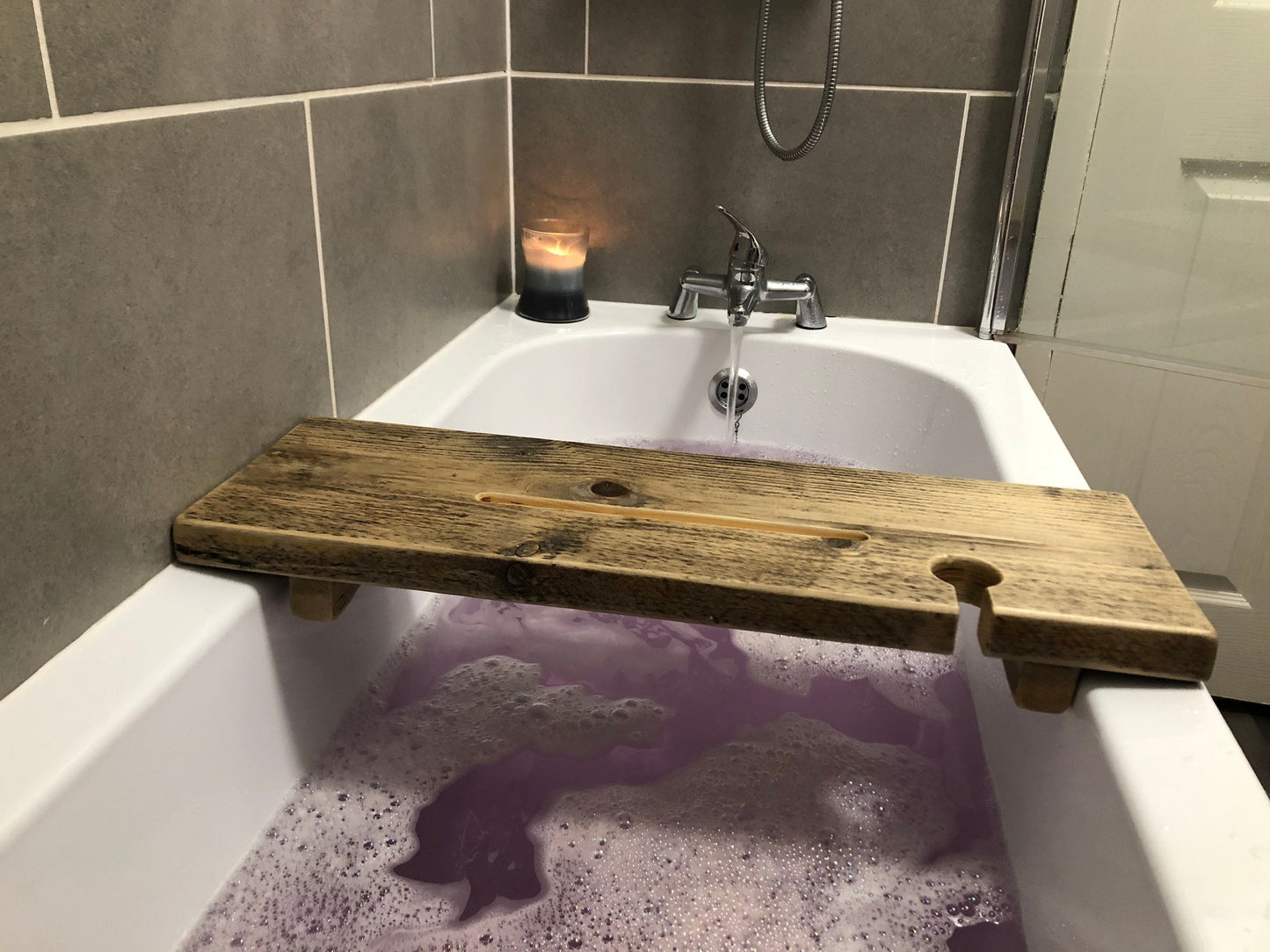 LOXWOOD Rustic Reclaimed Wood Bath Board