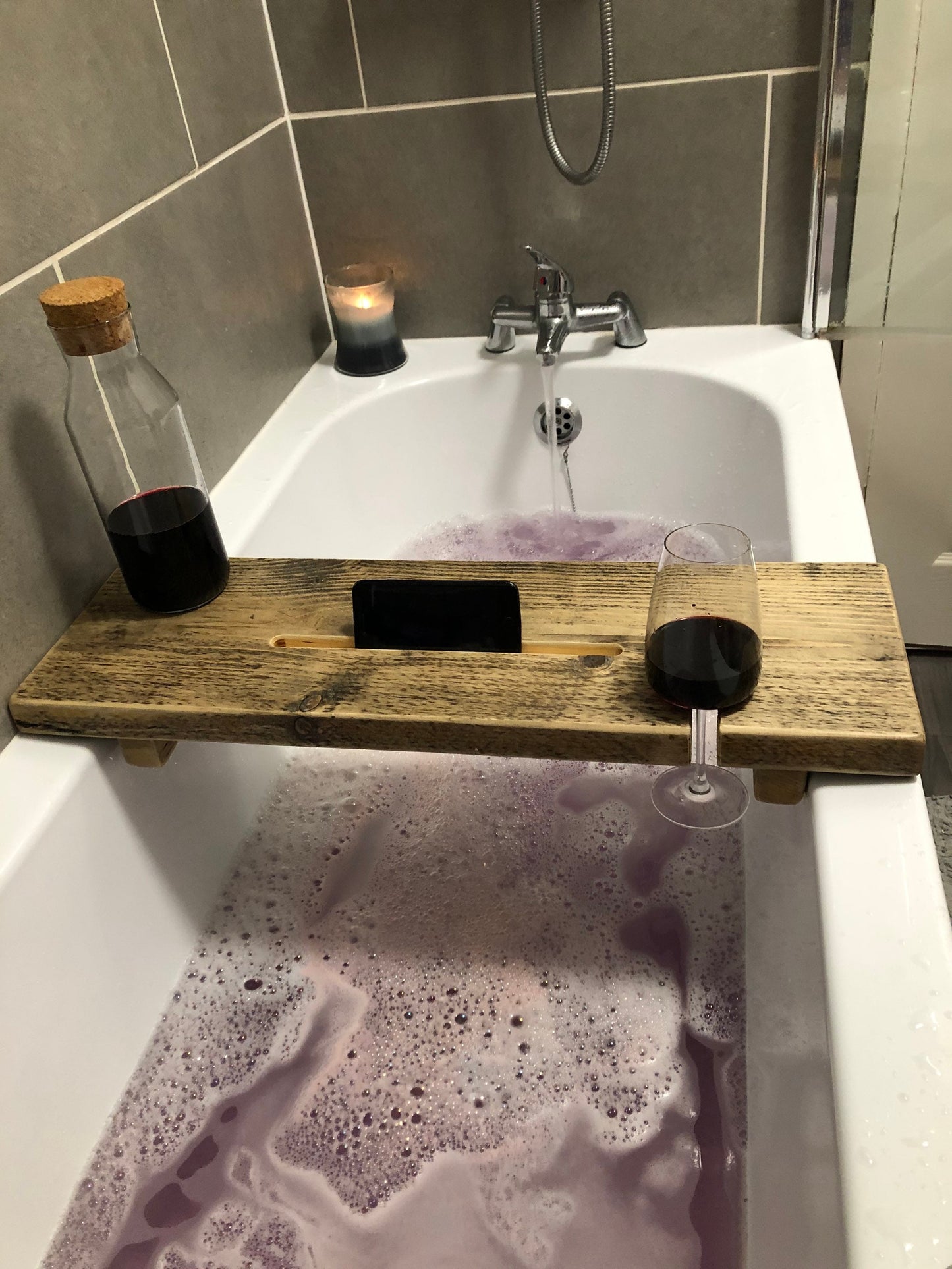 LOXWOOD Rustic Reclaimed Wood Bath Board