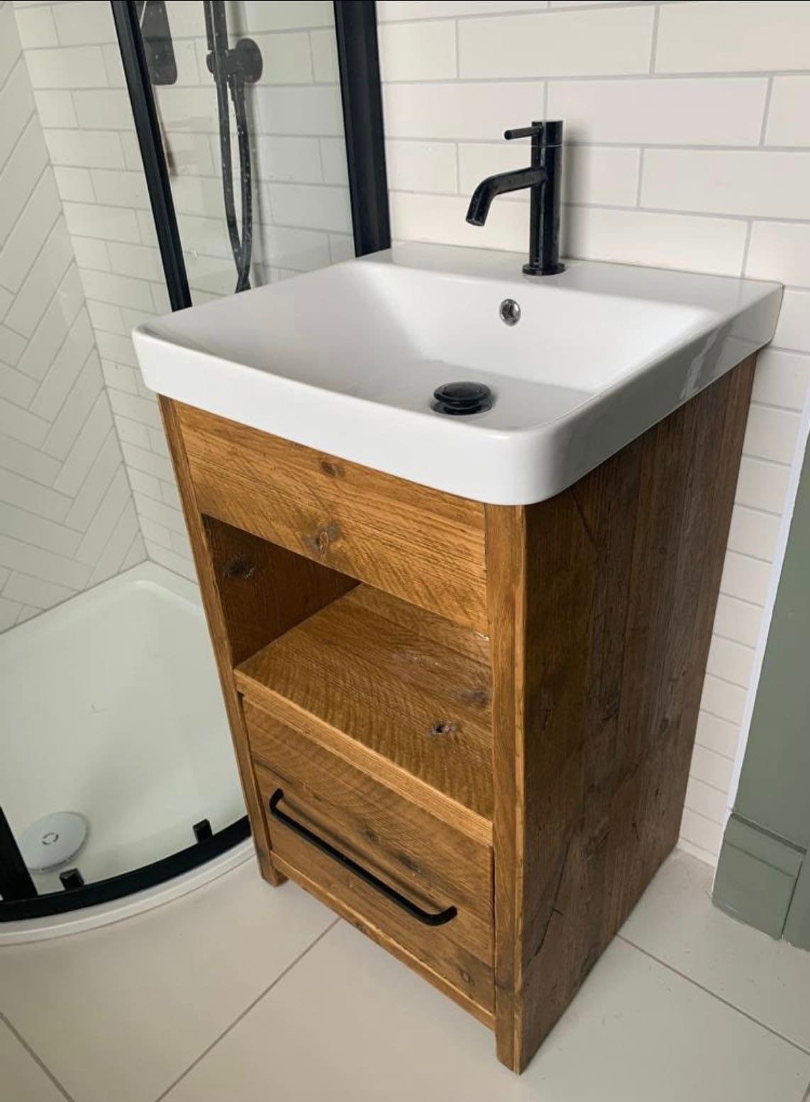 BRISTOL Reclaimed Wood Vanity Unit