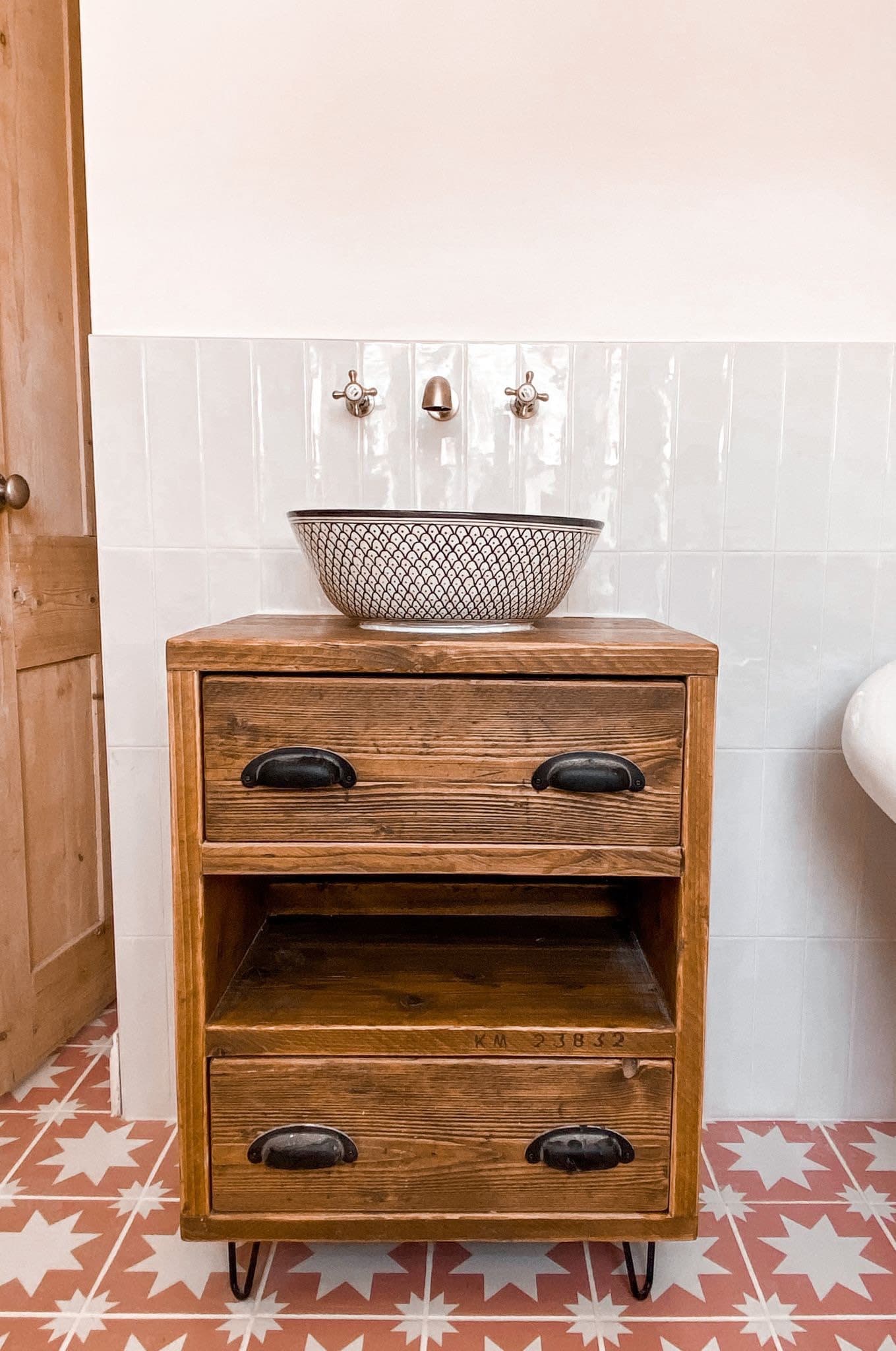 KENT Reclaimed Wood Rustic Bathroom Vanity Unit