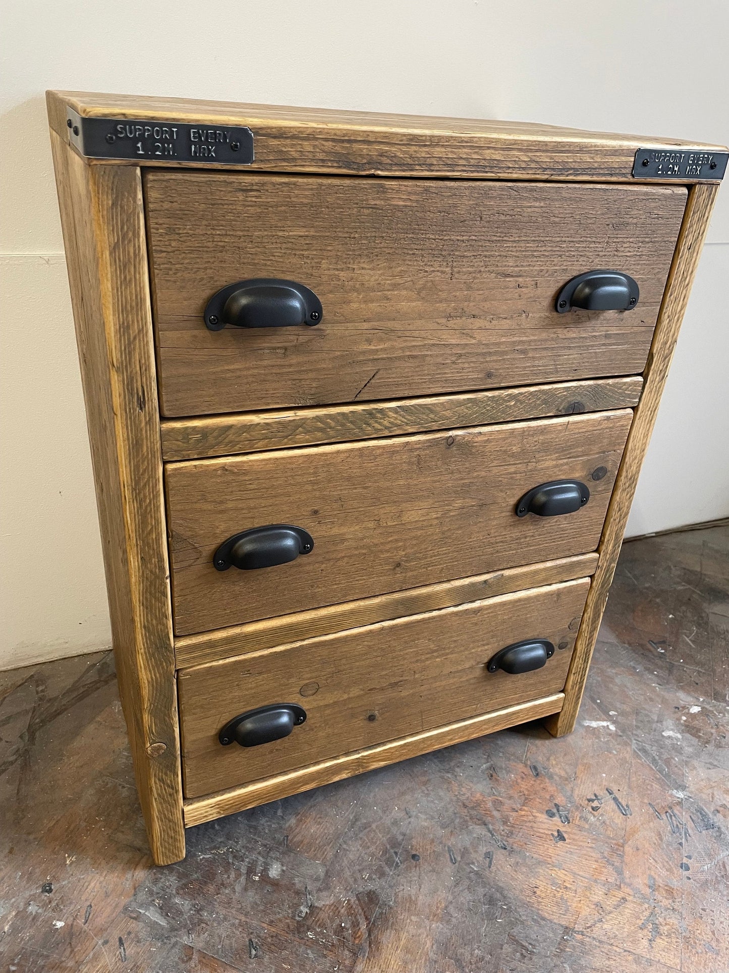 SUNDERLAND Reclaimed Wood Rustic Bathroom Vanity Unit